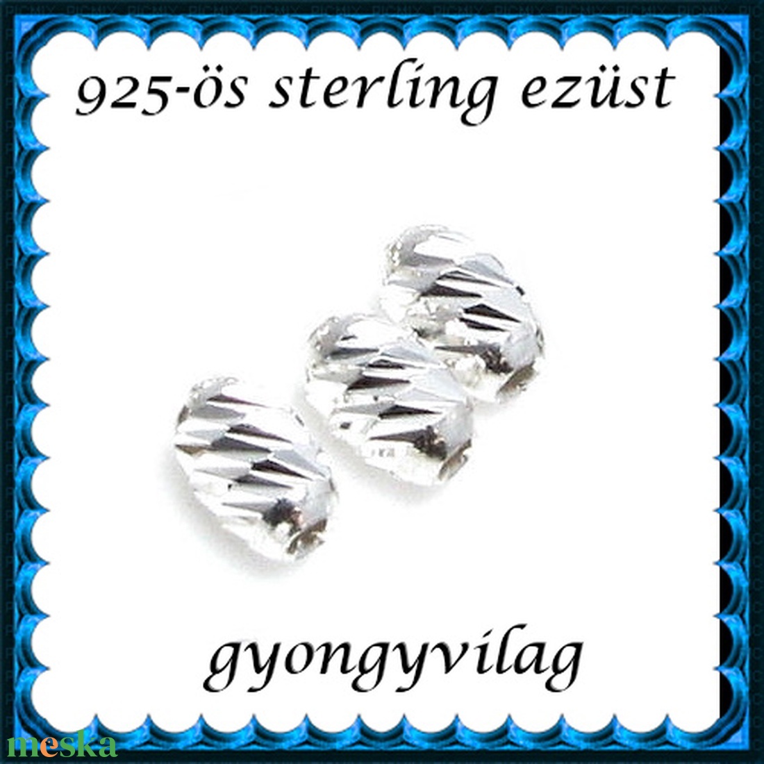 925-ös sterling ezüst ékszerkellék: köztes / gyöngy / dísz EKÖ 96 2db/csomag - kellékek & szerszámok - gyöngyfűzés kellékek - fém köztesek - Meska.hu 925-ös sterling ezüst ékszerkellék: köztes / gyöngy / dísz EKÖ 96 2db/csomag - kellékek & szerszámok - gyöngyfűzés kellékek - fém köztesek - Meska.hu