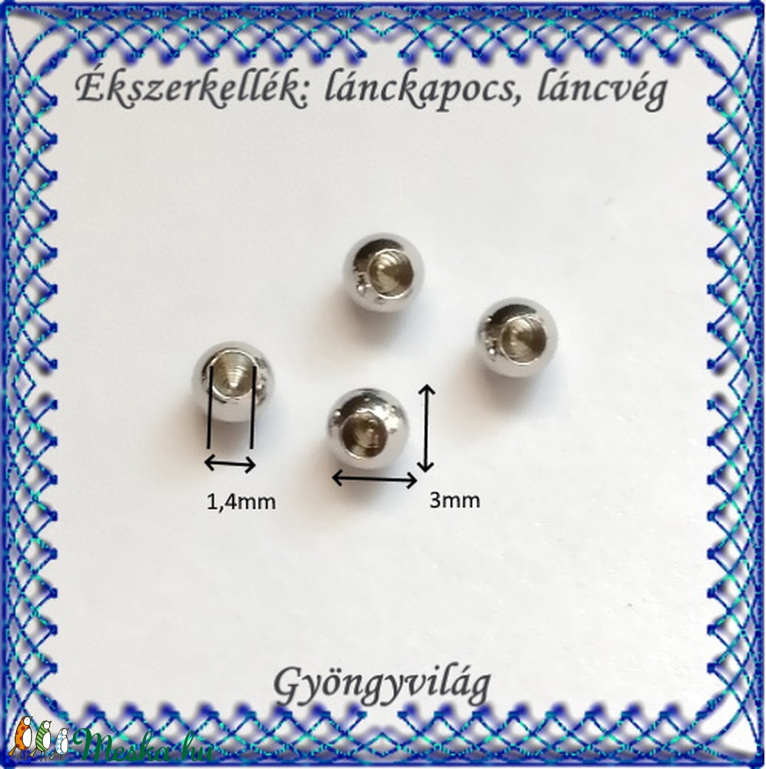 Ékszerkellék: lánckapocs BLK-V23-3x1,4RA bőr,zsinor vég 4db/cs - gyöngy, ékszerkellék - egyéb alkatrész - Meska.hu Ékszerkellék: lánckapocs BLK-V23-3x1,4RA bőr,zsinor vég 4db/cs - gyöngy, ékszerkellék - egyéb alkatrész - Meska.hu