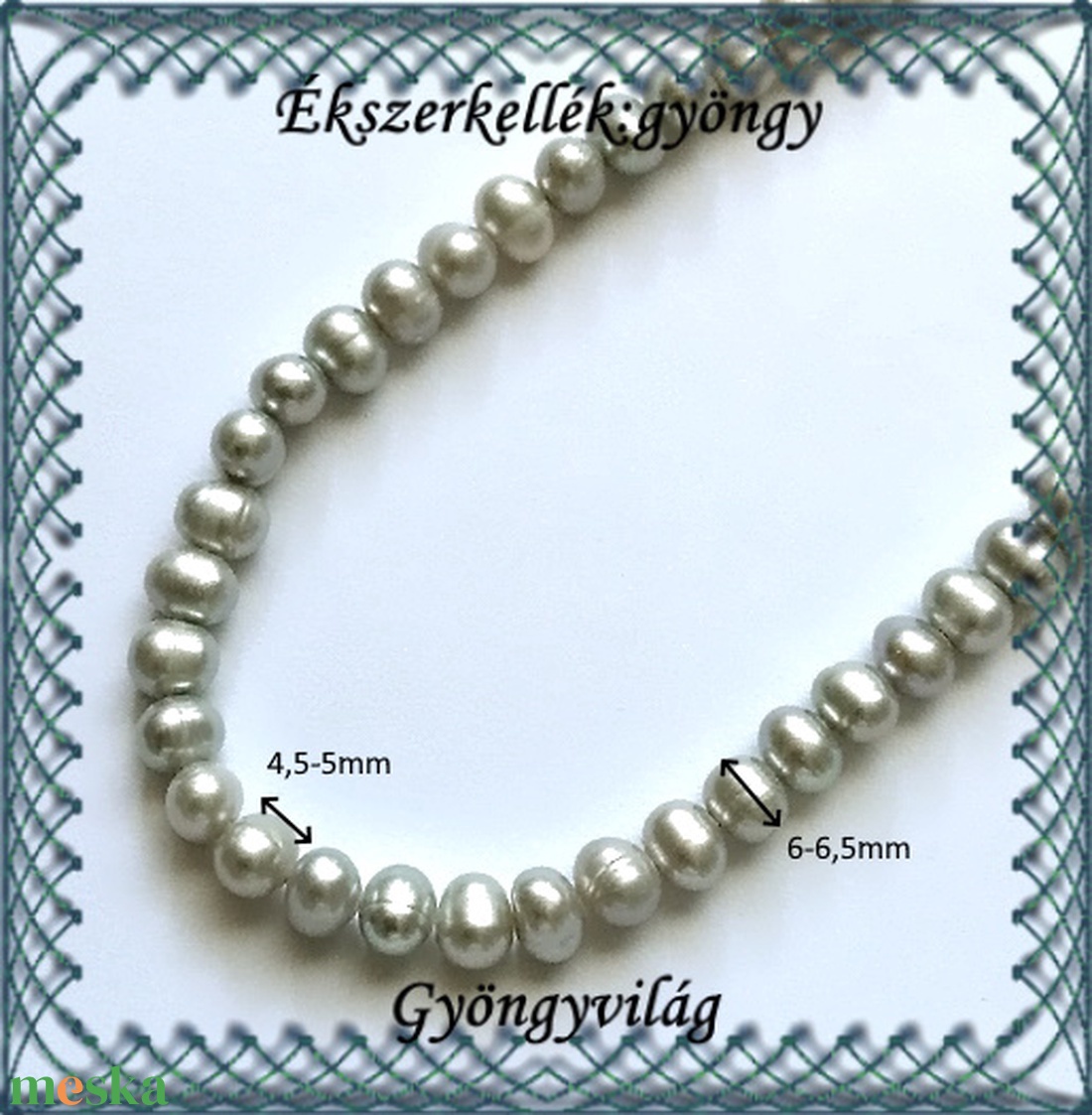 Ékszerkellék: igazgyöngy fűzér GYI-80 4,5-5mm light gray - kellékek & szerszámok - gyöngyfűzés kellékek - igazgyöngy - Meska.hu Ékszerkellék: igazgyöngy fűzér GYI-80 4,5-5mm light gray - kellékek & szerszámok - gyöngyfűzés kellékek - igazgyöngy - Meska.hu