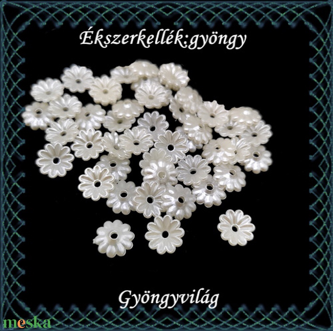 Ékszerkellék: akril virág GYA-TV05 40db - gyöngy, ékszerkellék - üveggyöngy - Meska.hu Ékszerkellék: akril virág GYA-TV05 40db - gyöngy, ékszerkellék - üveggyöngy - Meska.hu