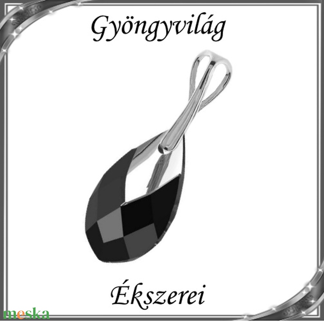 Swarovski csepp medál, 925-ös sterling ezüst kapoccsal SSZE-SW6565-M22 - ékszer - nyaklánc - medál - Meska.hu Swarovski csepp medál, 925-ös sterling ezüst kapoccsal SSZE-SW6565-M22 - ékszer - nyaklánc - medál - Meska.hu