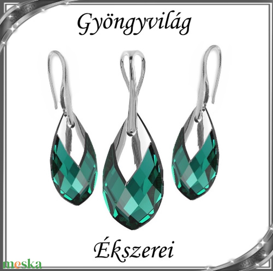 Swarovski csepp medál-fülbevaló szett, 925-ös sterling ezüst kapoccsal SSZE-SW6565-SZ18-22 - ékszer - fülbevaló - lógó csepp fülbevaló - Meska.hu Swarovski csepp medál-fülbevaló szett, 925-ös sterling ezüst kapoccsal SSZE-SW6565-SZ18-22 - ékszer - fülbevaló - lógó csepp fülbevaló - Meska.hu