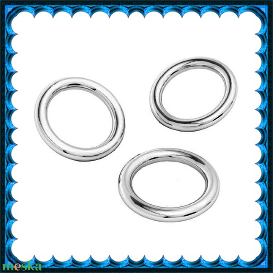925-ös sterling ezüst ékszerkellék: karika zárt ESZK Z 6,5x0,7 mm 3db/csomag - gyöngy, ékszerkellék - egyéb alkatrész - Meska.hu 925-ös sterling ezüst ékszerkellék: karika zárt ESZK Z 6,5x0,7 mm 3db/csomag - gyöngy, ékszerkellék - egyéb alkatrész - Meska.hu