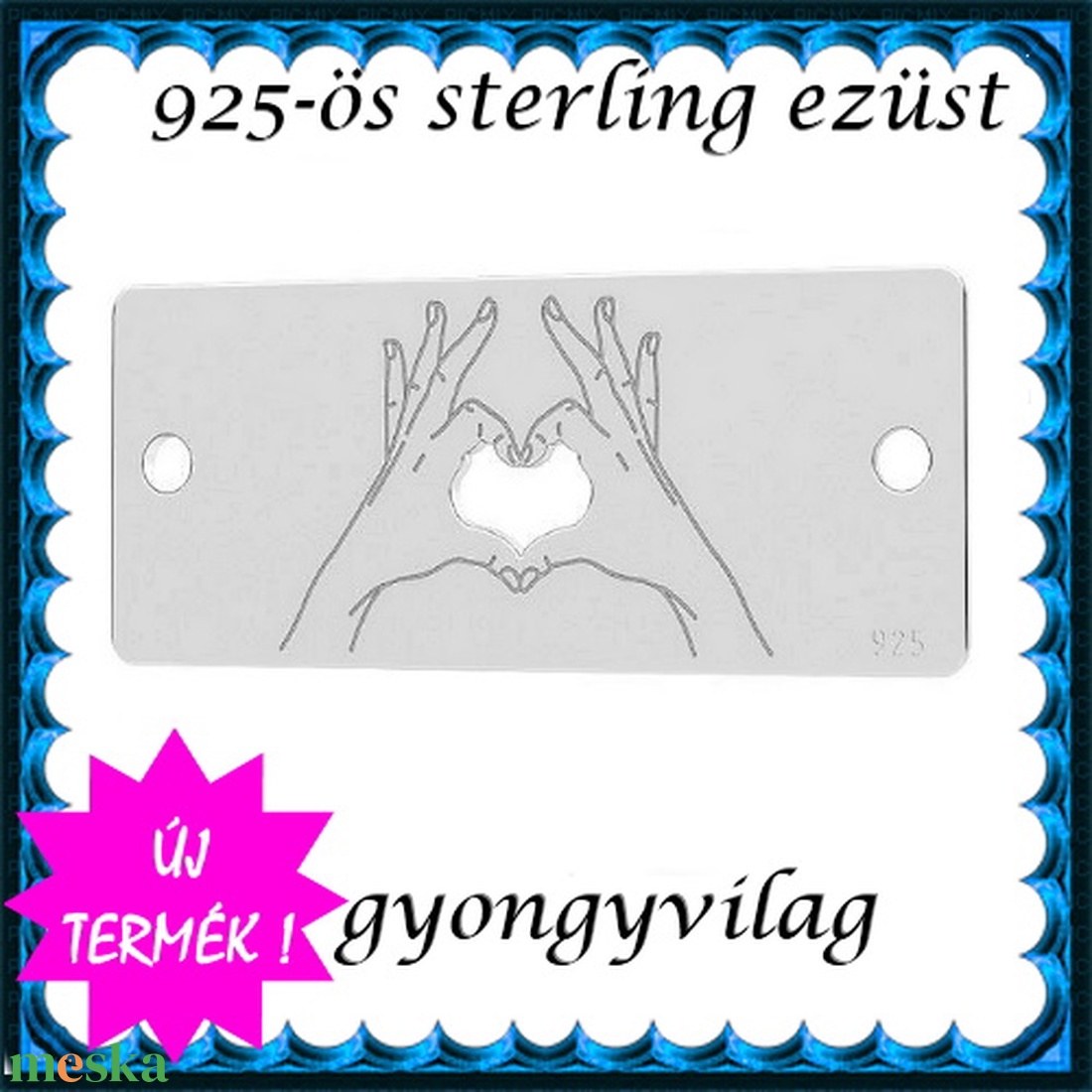 925-ös sterling ezüst ékszerkellék: gravírozható lap EGL 01e - gyöngy, ékszerkellék - fém köztesek - Meska.hu 925-ös sterling ezüst ékszerkellék: gravírozható lap EGL 01e - gyöngy, ékszerkellék - fém köztesek - Meska.hu