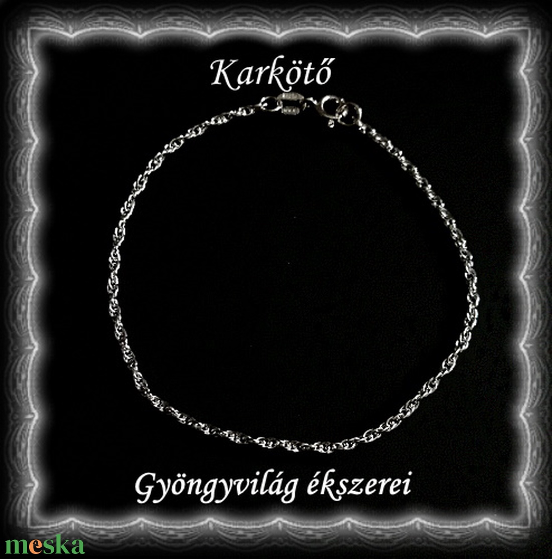 Ékszerek-karkötők: 925-ös sterling ezüst karkötő SSZ-EÜK 07-18-1,55e - ékszer - nyaklánc - medál nélküli nyaklánc - Meska.hu Ékszerek-karkötők: 925-ös sterling ezüst karkötő SSZ-EÜK 07-18-1,55e - ékszer - nyaklánc - medál nélküli nyaklánc - Meska.hu