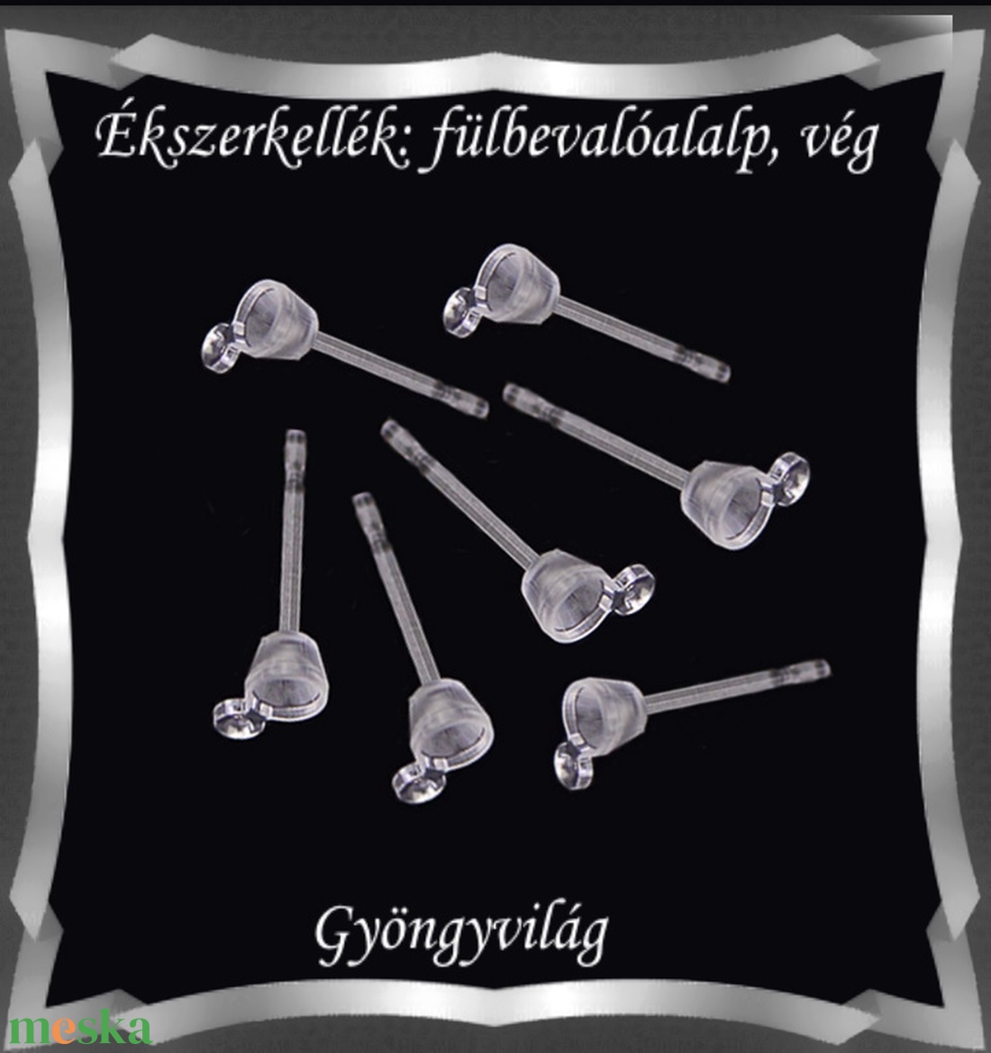Ékszerkellék: fülbevalóalap bedugós BFK-SZ02 szilikon 3pár - kellékek & szerszámok - gyöngyfűzés kellékek - egyéb alkatrész - Meska.hu Ékszerkellék: fülbevalóalap bedugós BFK-SZ02 szilikon 3pár - kellékek & szerszámok - gyöngyfűzés kellékek - egyéb alkatrész - Meska.hu