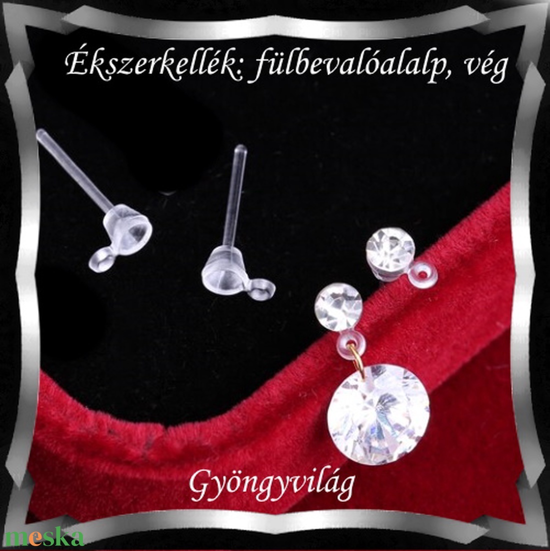 Ékszerkellék: fülbevalóalap bedugós BFK-SZ02 szilikon 3pár - kellékek & szerszámok - gyöngyfűzés kellékek - egyéb alkatrész - Meska.hu Ékszerkellék: fülbevalóalap bedugós BFK-SZ02 szilikon 3pár - kellékek & szerszámok - gyöngyfűzés kellékek - egyéb alkatrész - Meska.hu