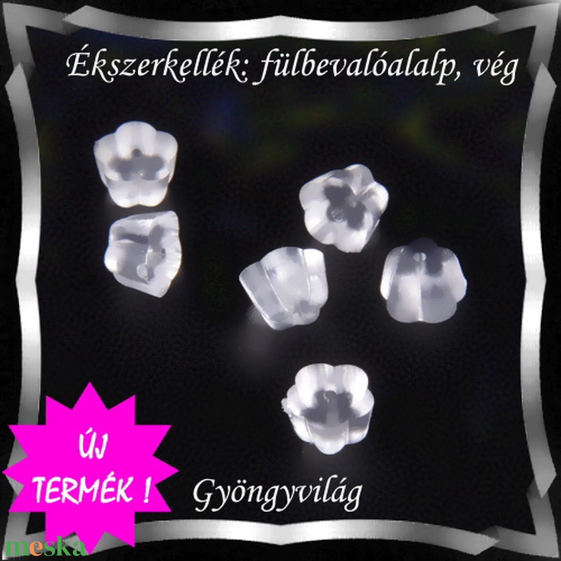Ékszerkellék: fülbevaló vég/shift BFK-SZ 04-4,5 szilikon 50db - gyöngy, ékszerkellék - egyéb alkatrész - Meska.hu Ékszerkellék: fülbevaló vég/shift BFK-SZ 04-4,5 szilikon 50db - gyöngy, ékszerkellék - egyéb alkatrész - Meska.hu