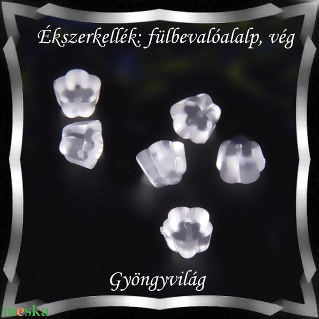Ékszerkellék: fülbevaló vég/shift BFK-SZ 04-4,5 szilikon 50db - gyöngy, ékszerkellék - egyéb alkatrész - Meska.hu Ékszerkellék: fülbevaló vég/shift BFK-SZ 04-4,5 szilikon 50db - gyöngy, ékszerkellék - egyéb alkatrész - Meska.hu