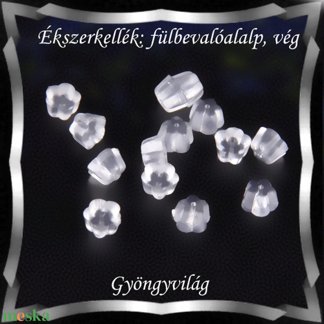 Ékszerkellék: fülbevaló vég/shift BFK-SZ 04-4,5 szilikon 50db - gyöngy, ékszerkellék - egyéb alkatrész - Meska.hu Ékszerkellék: fülbevaló vég/shift BFK-SZ 04-4,5 szilikon 50db - gyöngy, ékszerkellék - egyéb alkatrész - Meska.hu