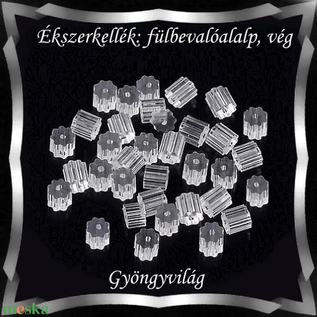 Ékszerkellék: fülbevaló vég/shift BFK-SZ 06-3x3 szilikon 80db - gyöngy, ékszerkellék - egyéb alkatrész - Meska.hu Ékszerkellék: fülbevaló vég/shift BFK-SZ 06-3x3 szilikon 80db - gyöngy, ékszerkellék - egyéb alkatrész - Meska.hu