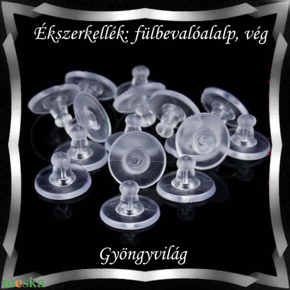Ékszerkellék: fülbevaló vég/shift BFK-SZ 08 szilikon, 20db - kellékek & szerszámok - gyöngyfűzés kellékek - egyéb alkatrész - Meska.hu Ékszerkellék: fülbevaló vég/shift BFK-SZ 08 szilikon, 20db - kellékek & szerszámok - gyöngyfűzés kellékek - egyéb alkatrész - Meska.hu