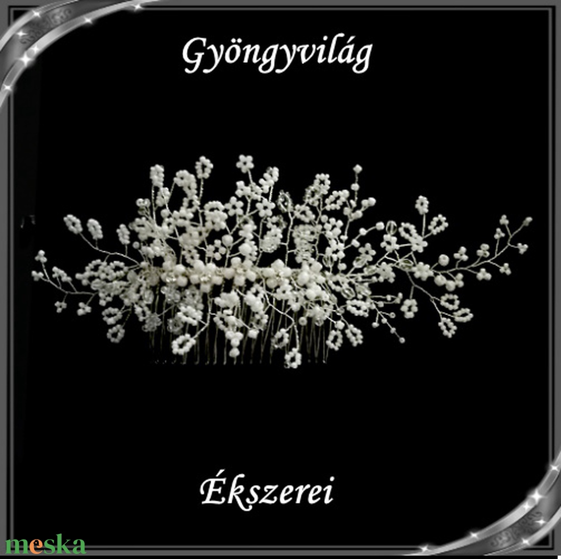 Ékszerek-hajdíszek, hajcsatok: Esküvői, menyasszonyi, alkalmi hajdísz S-H-FÉ02e - esküvő - hajdísz - kontydísz & hajdísz - Meska.hu Ékszerek-hajdíszek, hajcsatok: Esküvői, menyasszonyi, alkalmi hajdísz S-H-FÉ02e - esküvő - hajdísz - kontydísz & hajdísz - Meska.hu