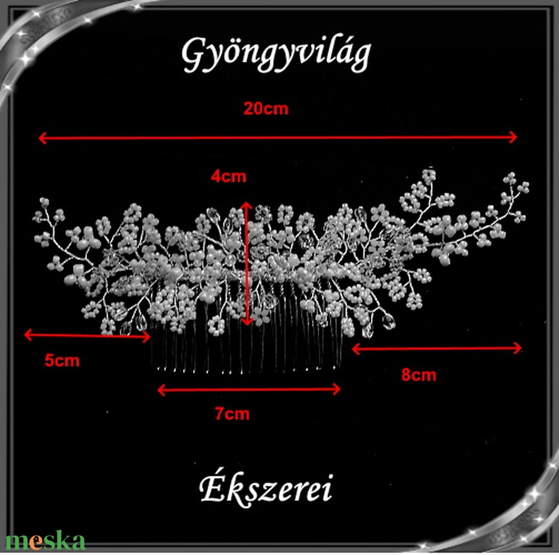 Ékszerek-hajdíszek, hajcsatok: Esküvői, menyasszonyi, alkalmi hajdísz S-H-FÉ04e - esküvő - hajdísz - kontydísz & hajdísz - Meska.hu Ékszerek-hajdíszek, hajcsatok: Esküvői, menyasszonyi, alkalmi hajdísz S-H-FÉ04e - esküvő - hajdísz - kontydísz & hajdísz - Meska.hu