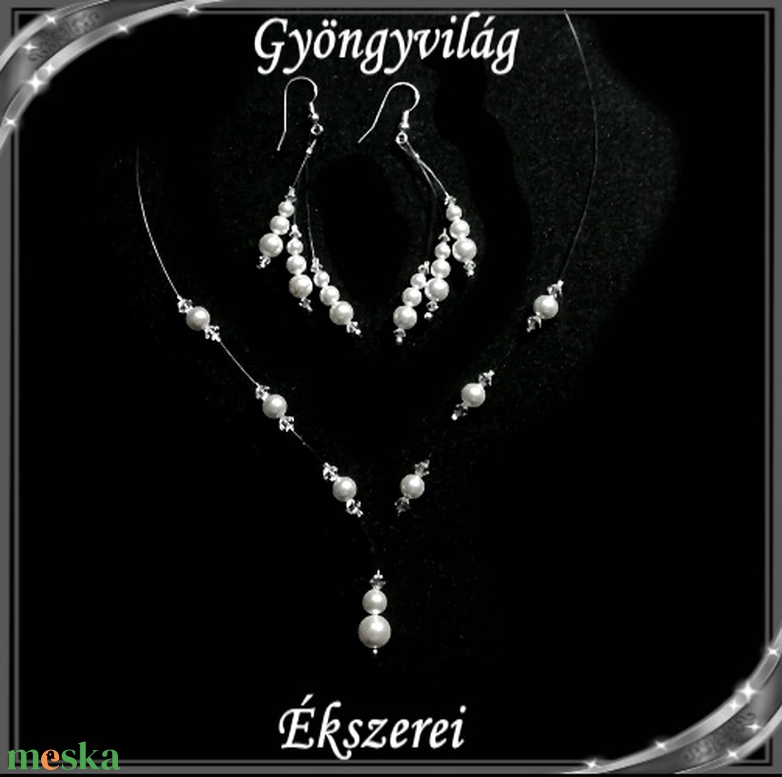 Esküvői, menyasszonyi, alkalmi ékszer szett, swarovszki kristály SSZ-ESW03-1 - esküvő - ékszer - Meska.hu