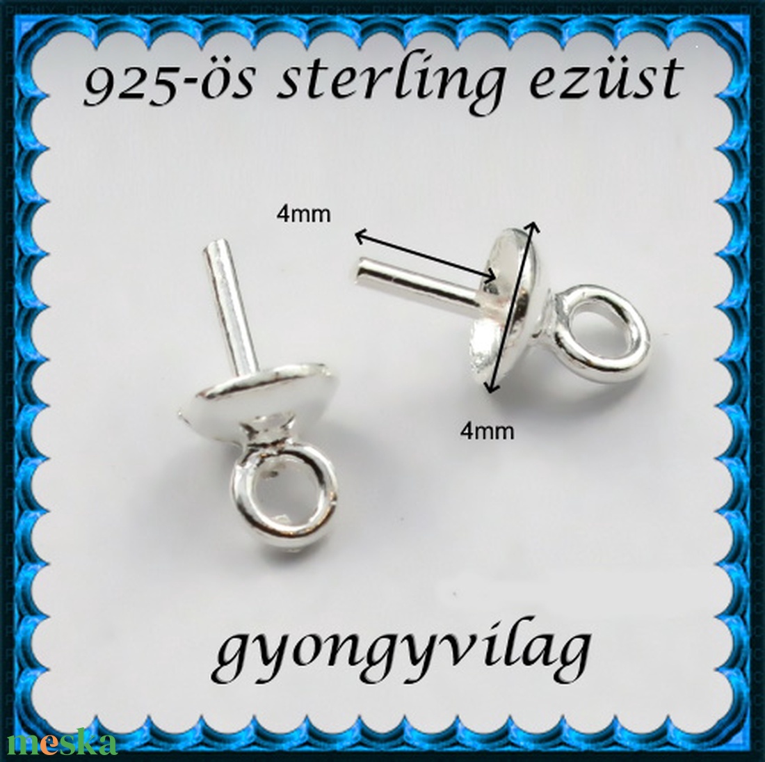 925-ös ezüst medálkapocs EMK 07-4 2db/csomag - kellékek & szerszámok - ékszerkellék - medáltartó, medálkapocs - Meska.hu 925-ös ezüst medálkapocs EMK 07-4 2db/csomag - kellékek & szerszámok - ékszerkellék - medáltartó, medálkapocs - Meska.hu