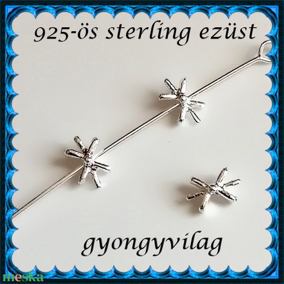 925-ös ezüst köztes/gyöngy/díszitőelem EKÖ 97 - gyöngy, ékszerkellék - fém köztesek - Meska.hu 925-ös ezüst köztes/gyöngy/díszitőelem EKÖ 97 - gyöngy, ékszerkellék - fém köztesek - Meska.hu
