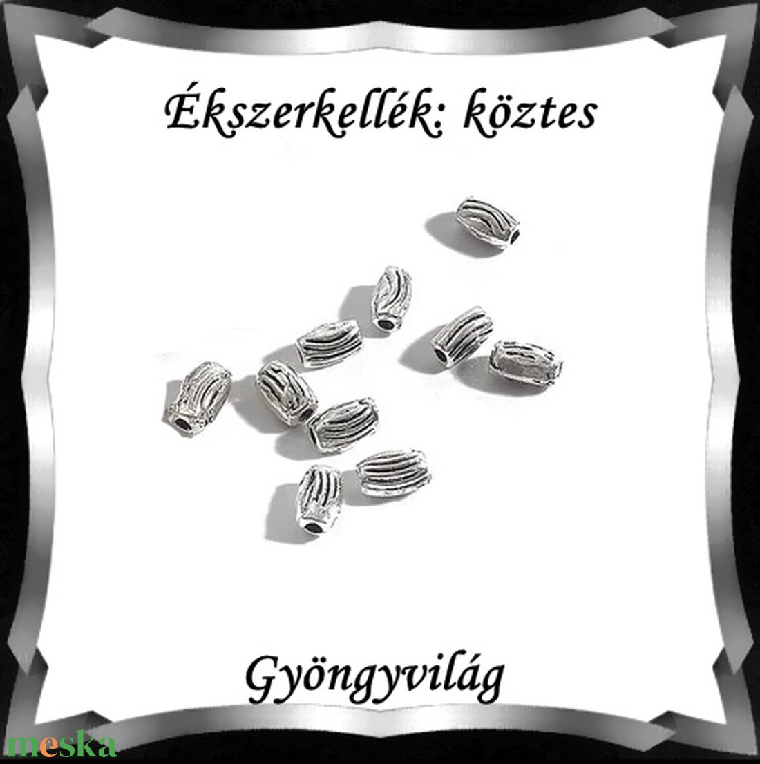 Ékszerkellék: köztes / díszítőelem / gyöngy BKÖ 1S 42 20db/csomag - gyöngy, ékszerkellék - fém köztesek - Meska.hu Ékszerkellék: köztes / díszítőelem / gyöngy BKÖ 1S 42 20db/csomag - gyöngy, ékszerkellék - fém köztesek - Meska.hu