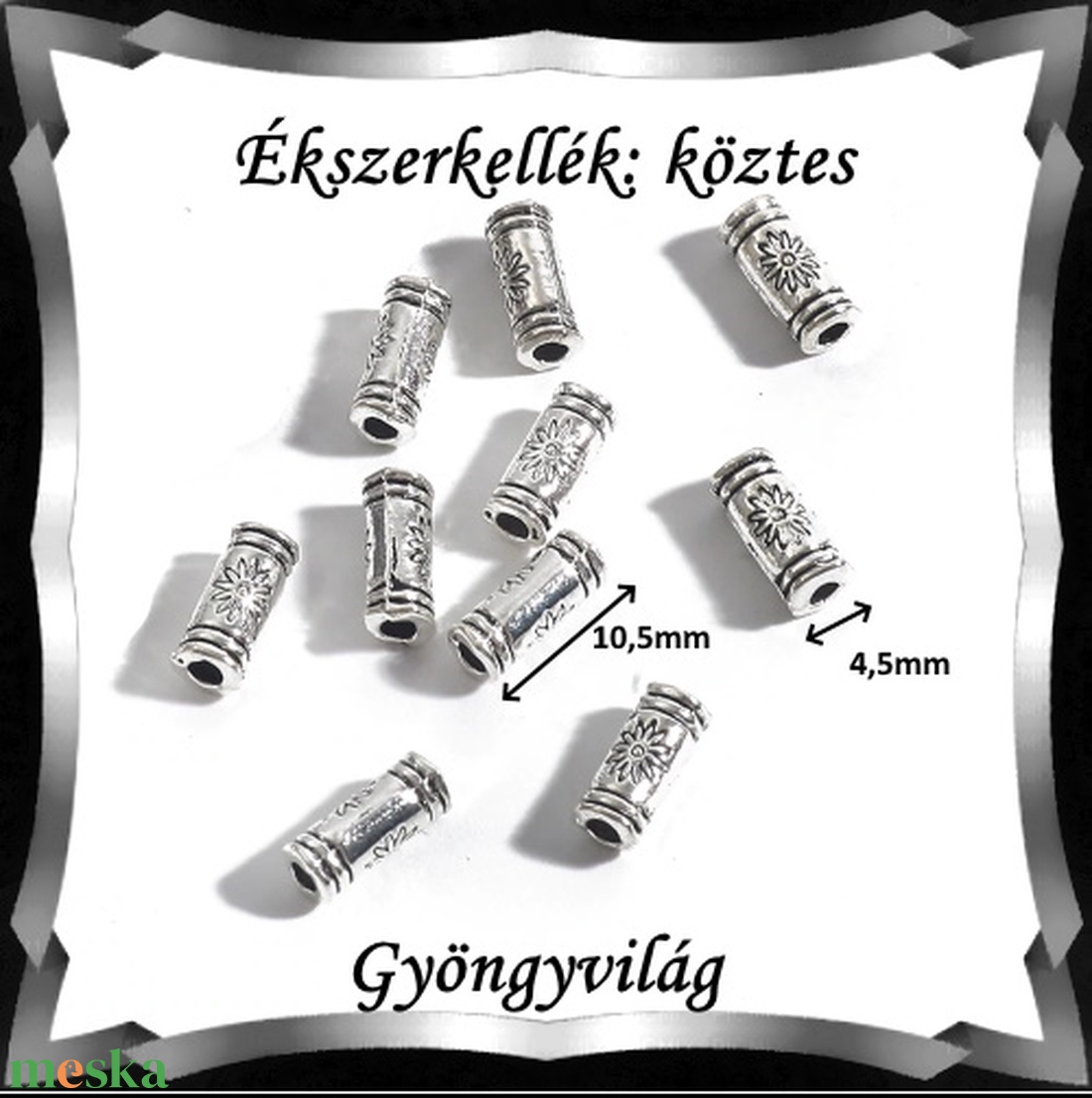 Ékszerkellék: köztes / díszítőelem / gyöngy BKÖ 1S 44 20db/csomag - kellékek & szerszámok - gyöngyfűzés kellékek - fém köztesek - Meska.hu Ékszerkellék: köztes / díszítőelem / gyöngy BKÖ 1S 44 20db/csomag - kellékek & szerszámok - gyöngyfűzés kellékek - fém köztesek - Meska.hu