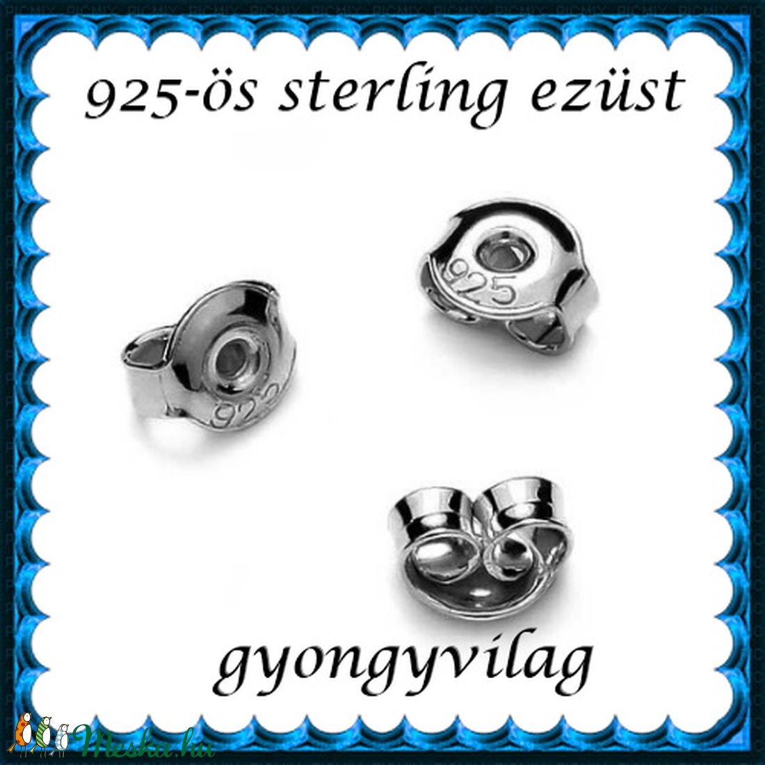 925-ös sterling ezüst ékszerkellék: fülbevalóalap bedugós EFK B 27-5,3r vég - kellékek & szerszámok - gyöngyfűzés kellékek - egyéb alkatrész - Meska.hu 925-ös sterling ezüst ékszerkellék: fülbevalóalap bedugós EFK B 27-5,3r vég - kellékek & szerszámok - gyöngyfűzés kellékek - egyéb alkatrész - Meska.hu