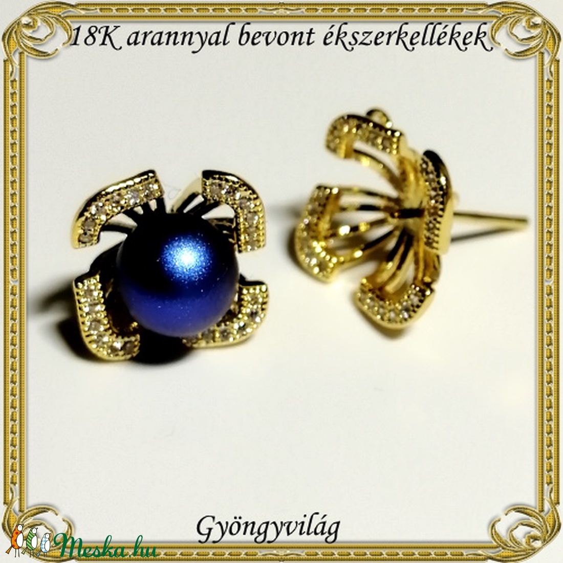 18K arannyal bevont ékszerkellék: fülbevalóalap ABFK 01 - kellékek & szerszámok - ékszerkellék - fülbevaló alap - Meska.hu 18K arannyal bevont ékszerkellék: fülbevalóalap ABFK 01 - kellékek & szerszámok - ékszerkellék - fülbevaló alap - Meska.hu