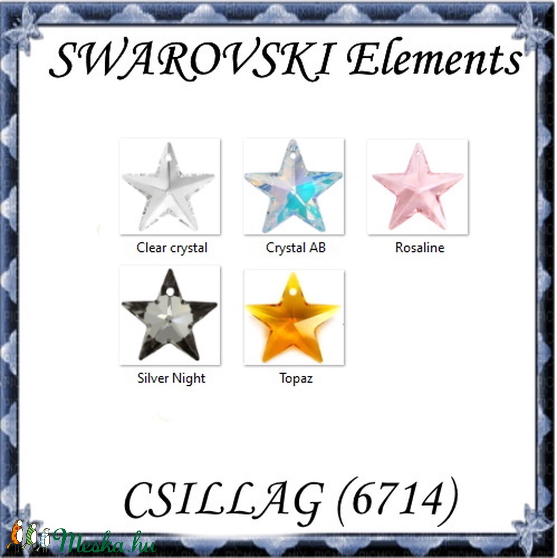 Ékszerkellék: Swarovski csillag 20 mm-es több színben 6714 - kellékek & szerszámok - gyöngyfűzés kellékek - swarovski kristályok - Meska.hu Ékszerkellék: Swarovski csillag 20 mm-es több színben 6714 - kellékek & szerszámok - gyöngyfűzés kellékek - swarovski kristályok - Meska.hu