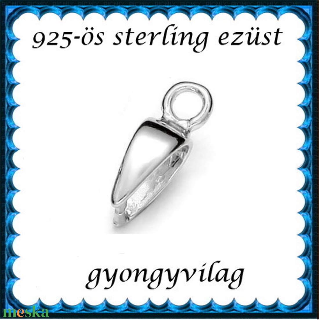 925-ös ezüst medálkapocs EMK 110e - kellékek & szerszámok - ékszerkellék - medáltartó, medálkapocs - Meska.hu 925-ös ezüst medálkapocs EMK 110e - kellékek & szerszámok - ékszerkellék - medáltartó, medálkapocs - Meska.hu