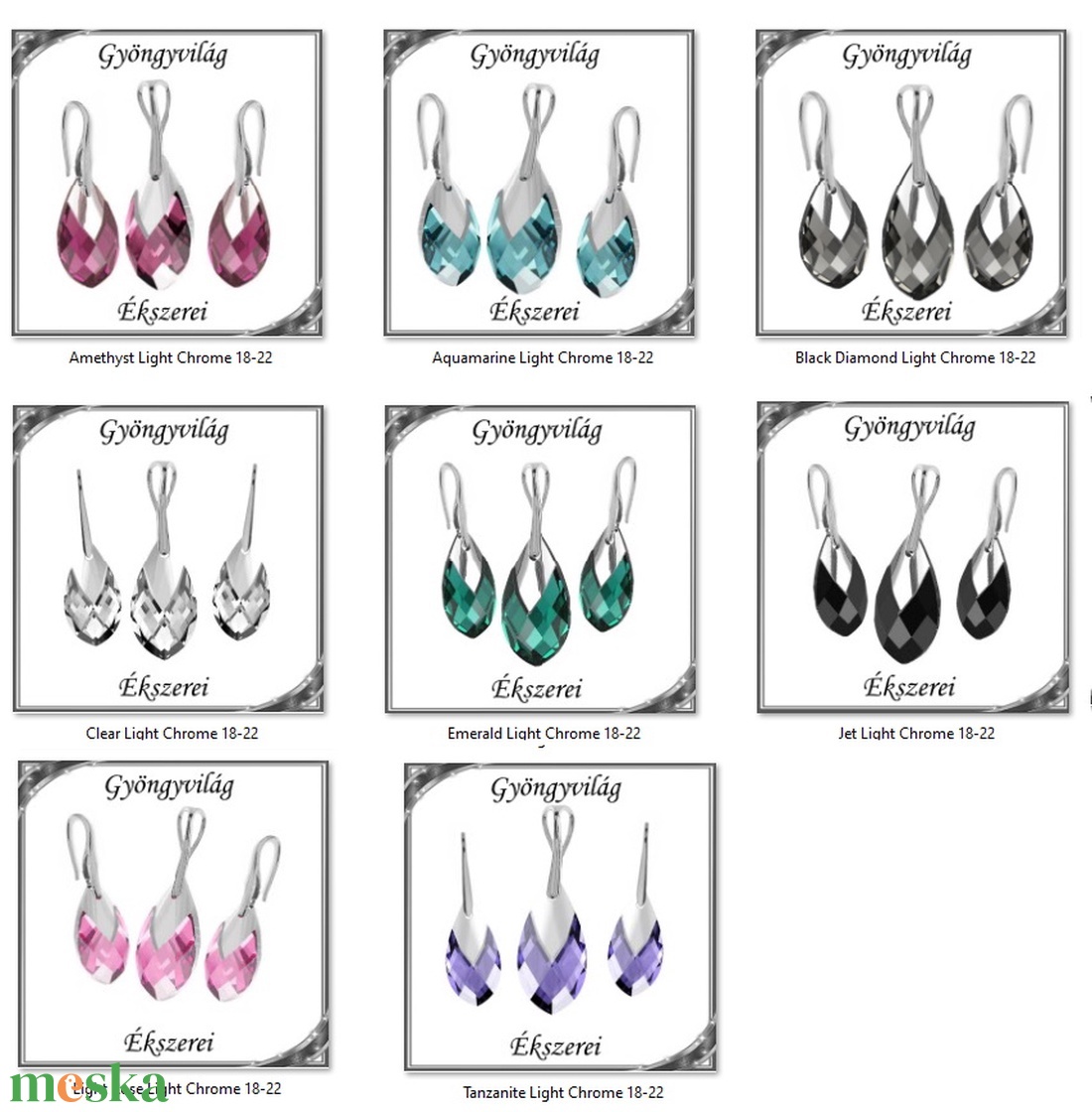 Swarovski csepp medál-fülbevaló szett, 925-ös sterling ezüst kapoccsal SSZE-SW6565-SZ18-22 - ékszer - fülbevaló - lógó csepp fülbevaló - Meska.hu Swarovski csepp medál-fülbevaló szett, 925-ös sterling ezüst kapoccsal SSZE-SW6565-SZ18-22 - ékszer - fülbevaló - lógó csepp fülbevaló - Meska.hu