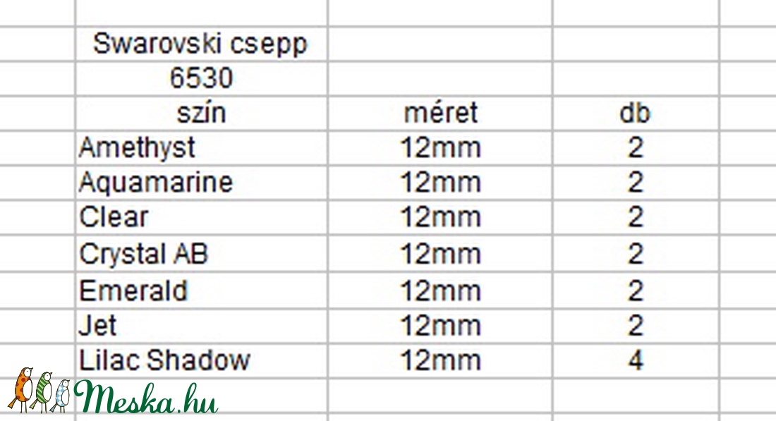 Ékszerkellék: Swarovski kristály csepp 12mm-es medál több színben 6530 - kellékek & szerszámok - gyöngyfűzés kellékek - swarovski kristályok - Meska.hu Ékszerkellék: Swarovski kristály csepp 12mm-es medál több színben 6530 - kellékek & szerszámok - gyöngyfűzés kellékek - swarovski kristályok - Meska.hu