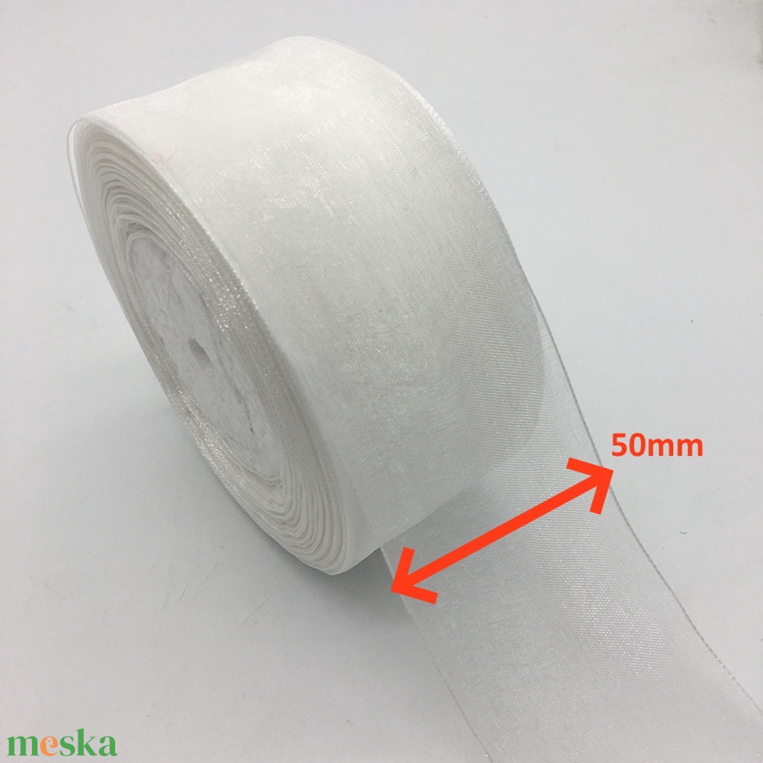 Egyéb kreatív kellékek: organza szalag EK-CSSZ-O 02-50 - méteráru - Meska.hu Egyéb kreatív kellékek: organza szalag EK-CSSZ-O 02-50 - méteráru - Meska.hu