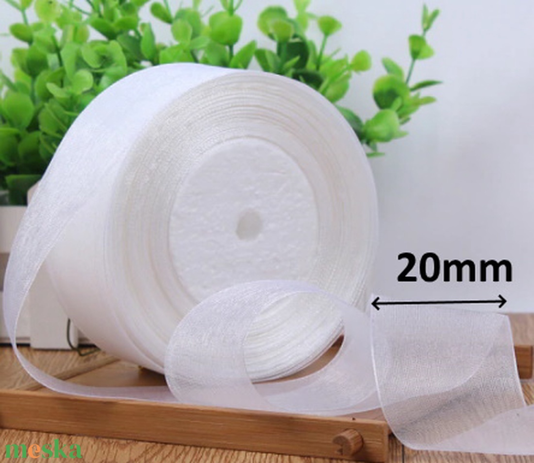 Egyéb kreatív kellékek: organza szalag EK-CSSZ-O 03-20 - méteráru - Meska.hu Egyéb kreatív kellékek: organza szalag EK-CSSZ-O 03-20 - méteráru - Meska.hu