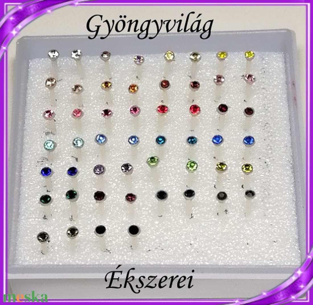 Ékszerek-fülbevalók: szilikon fülbevaló SFSZ-K01-2 kristály köves 2mm-es diszdobozban - ékszer - fülbevaló - pötty fülbevaló - Meska.hu Ékszerek-fülbevalók: szilikon fülbevaló SFSZ-K01-2 kristály köves 2mm-es diszdobozban - ékszer - fülbevaló - pötty fülbevaló - Meska.hu