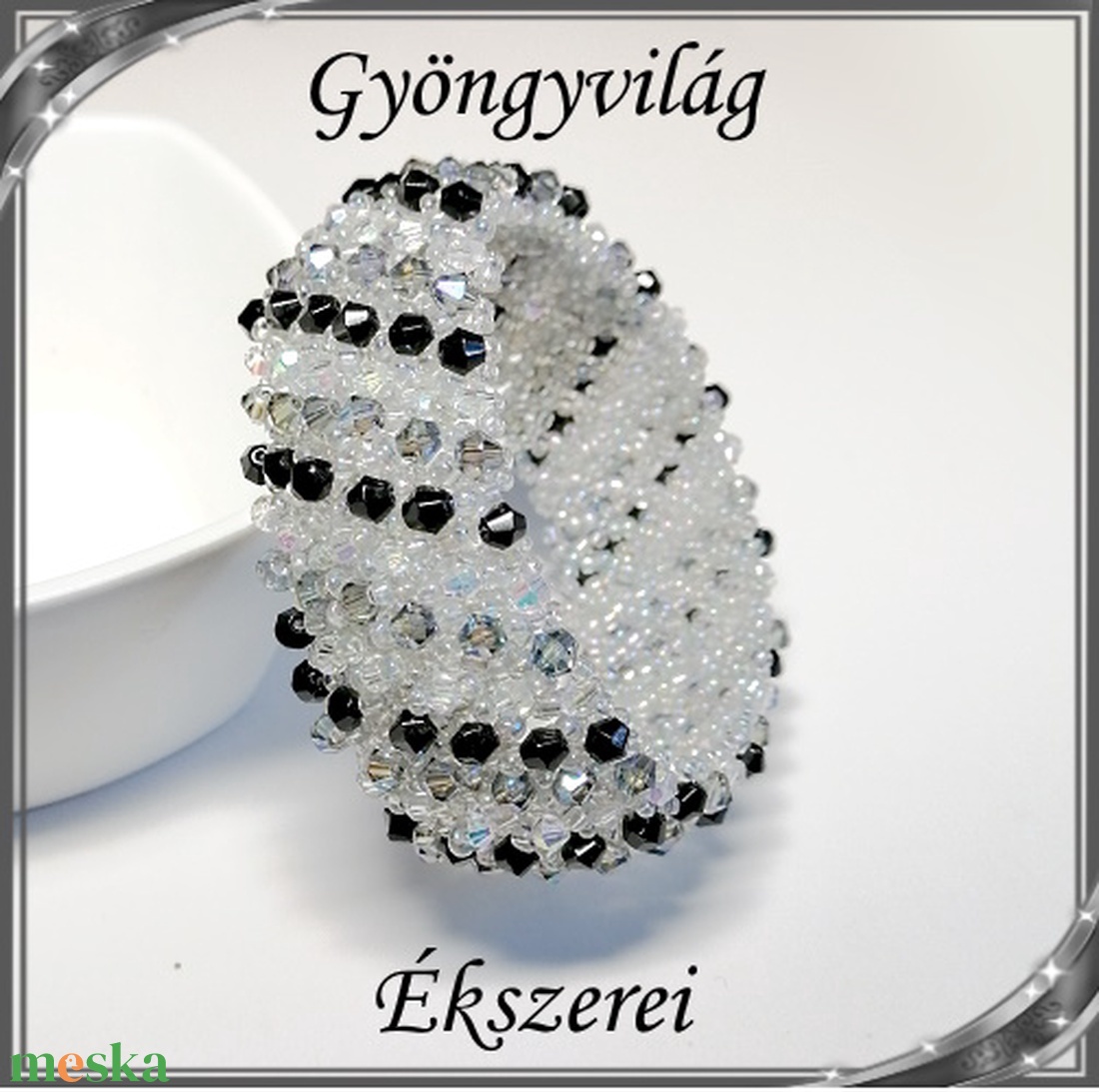 Ékszerek-karkötők: Capriccho 6 soros fűzött kristály gyöngy karkötő SK-K04-6 05 - ékszer - karkötő - széles karkötő - Meska.hu Ékszerek-karkötők: Capriccho 6 soros fűzött kristály gyöngy karkötő SK-K04-6 05 - ékszer - karkötő - széles karkötő - Meska.hu