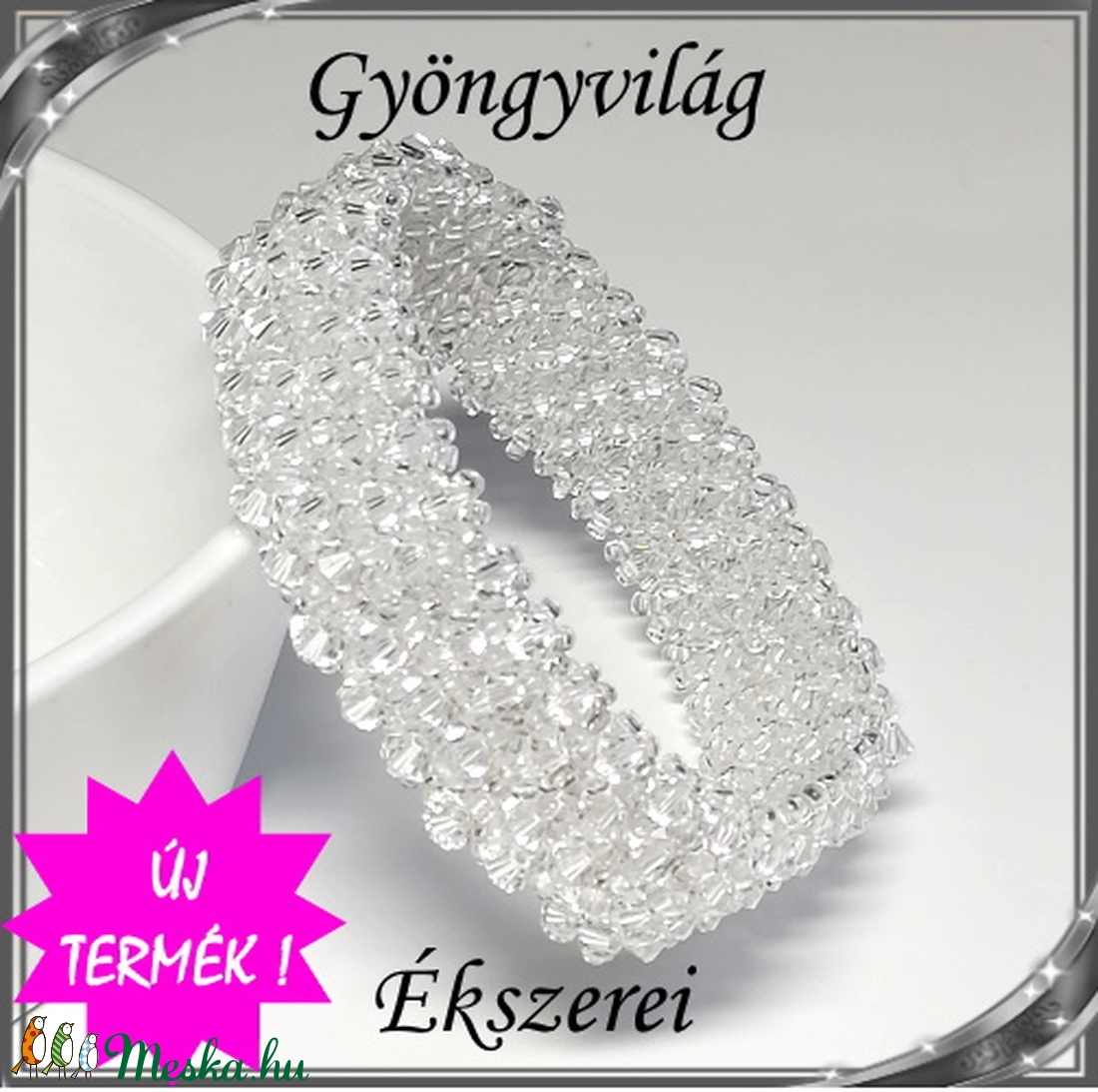 Capriccho 4 soros fűzött swarovski karkötő SK-CA-SW01-4 - ékszer - karkötő - széles karkötő - Meska.hu Capriccho 4 soros fűzött swarovski karkötő SK-CA-SW01-4 - ékszer - karkötő - széles karkötő - Meska.hu