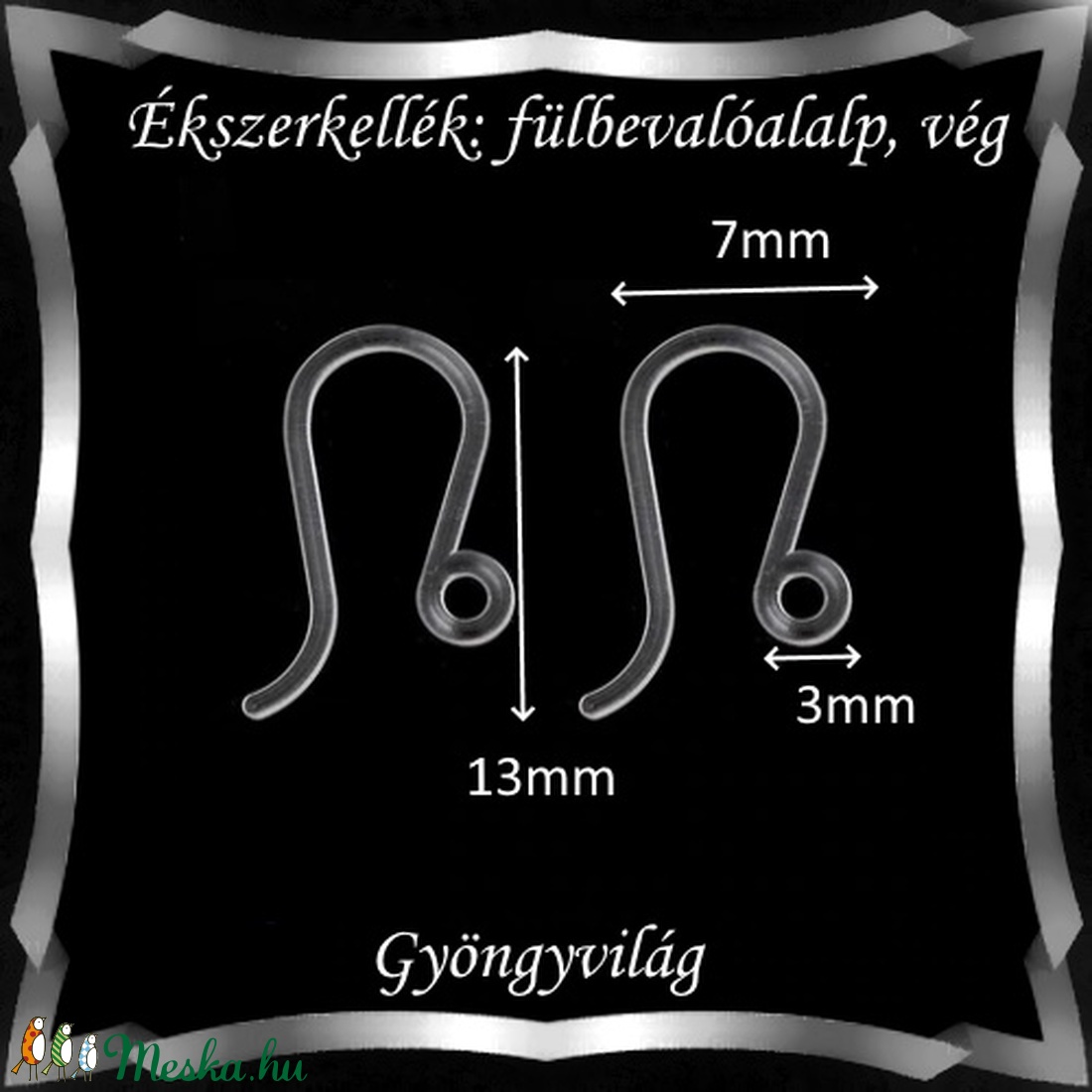 Ékszerkellék: fülbevaló alap BFK-SZ10 13 20pár/cs - kellékek & szerszámok - gyöngyfűzés kellékek - egyéb alkatrész - Meska.hu Ékszerkellék: fülbevaló alap BFK-SZ10 13 20pár/cs - kellékek & szerszámok - gyöngyfűzés kellékek - egyéb alkatrész - Meska.hu