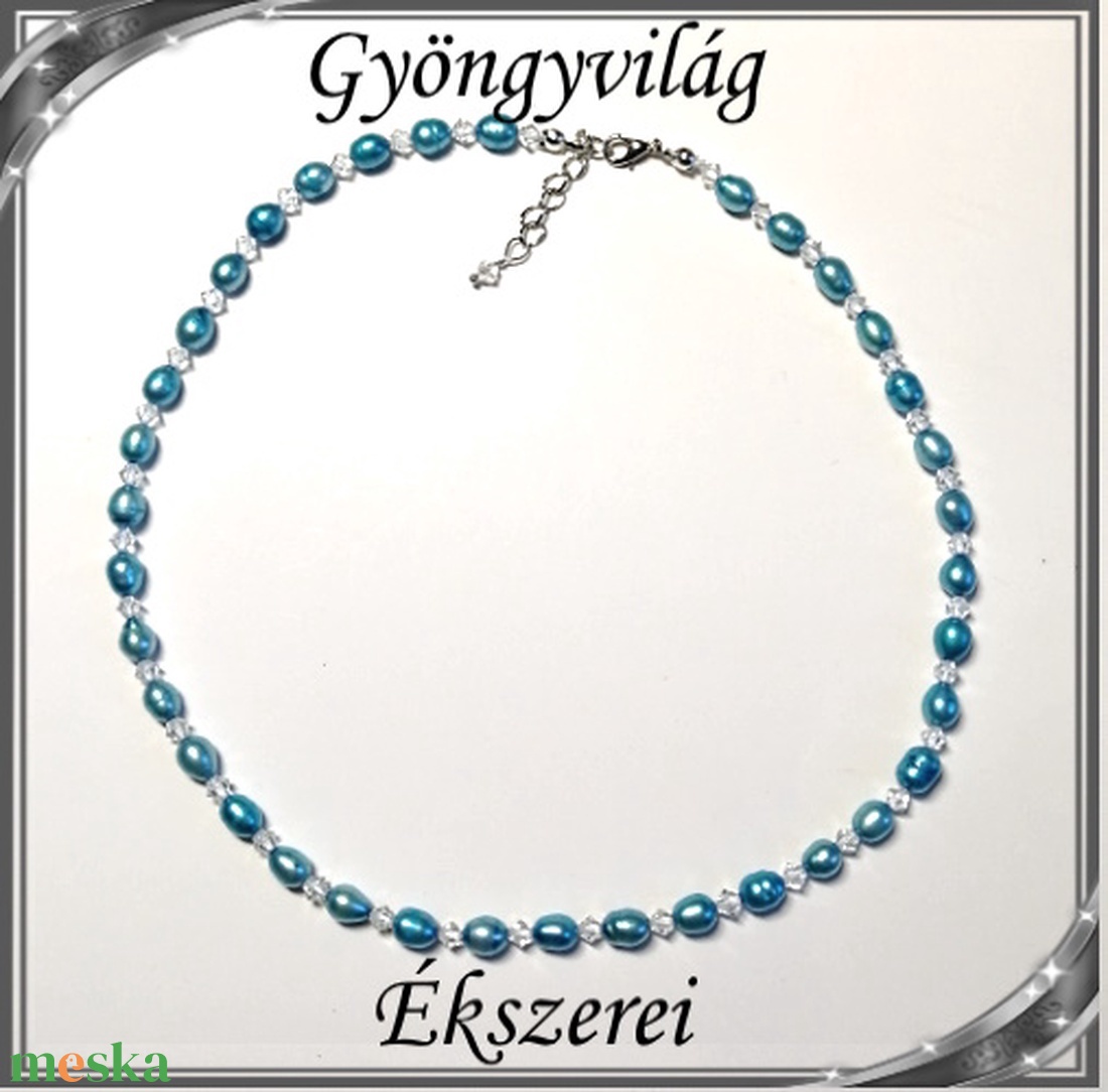 Édesvizi igazgyöngy-swarovski szett, ezüstözött kapoccsal SSZEB-IG04 7,5x6 kék - ékszer - ékszerszett - Meska.hu Édesvizi igazgyöngy-swarovski szett, ezüstözött kapoccsal SSZEB-IG04 7,5x6 kék - ékszer - ékszerszett - Meska.hu