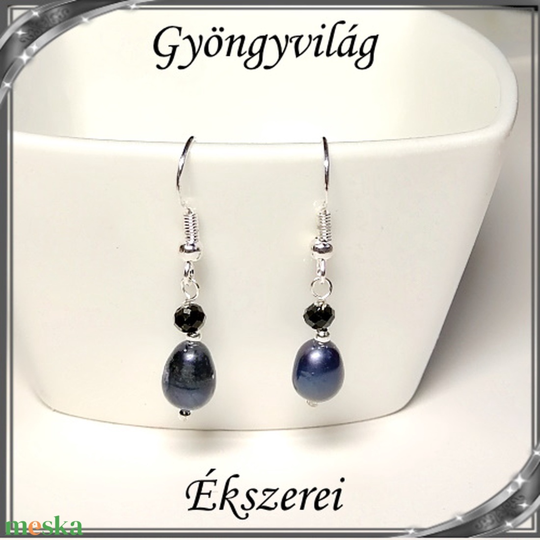Édesvizi igazgyöngy nyaklánc-karkötő szett, ezüstözött kapoccsal SSZEB-IG06 9x7 fekete - ékszer - ékszerszett - Meska.hu Édesvizi igazgyöngy nyaklánc-karkötő szett, ezüstözött kapoccsal SSZEB-IG06 9x7 fekete - ékszer - ékszerszett - Meska.hu