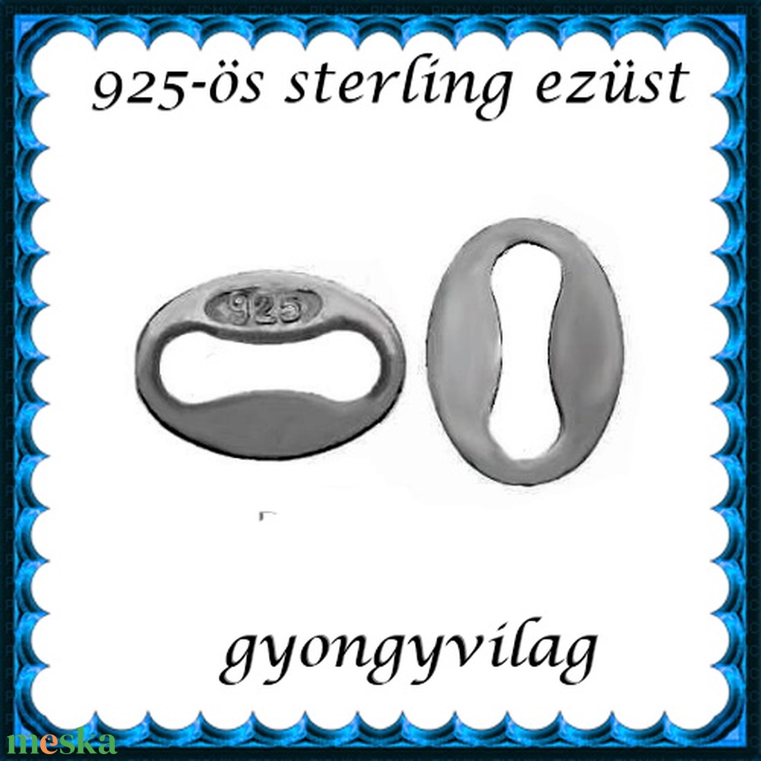 925-ös sterling ezüst ékszerkellék: láncvég fémjel jelző ELK KV 07 BRH - kellékek & szerszámok - ékszerkellék - Meska.hu 925-ös sterling ezüst ékszerkellék: láncvég fémjel jelző ELK KV 07 BRH - kellékek & szerszámok - ékszerkellék - Meska.hu