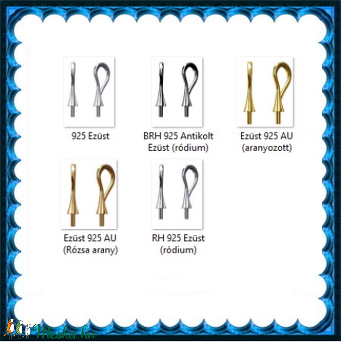 925-ös sterling ezüst ékszerkellék: medáltartó, medálkapocs EMK 109g - kellékek & szerszámok - ékszerkellék - medáltartó, medálkapocs - Meska.hu 925-ös sterling ezüst ékszerkellék: medáltartó, medálkapocs EMK 109g - kellékek & szerszámok - ékszerkellék - medáltartó, medálkapocs - Meska.hu