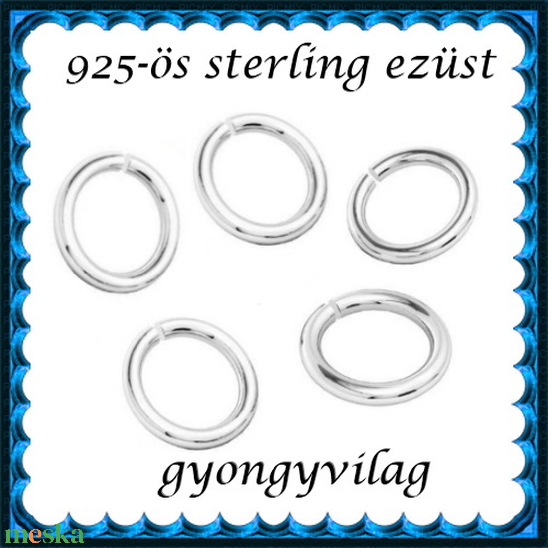 925-ös ezüst szerelőkarika nyitott ESZK NY 3,25x0,5 mm-es 8db/csomag - kellékek & szerszámok - gyöngyfűzés kellékek - egyéb alkatrész - Meska.hu 925-ös ezüst szerelőkarika nyitott ESZK NY 3,25x0,5 mm-es 8db/csomag - kellékek & szerszámok - gyöngyfűzés kellékek - egyéb alkatrész - Meska.hu