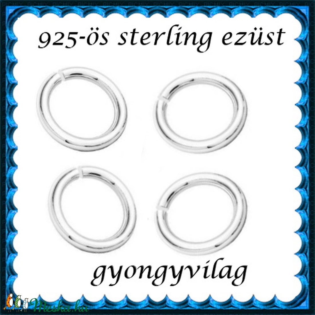 925-ös ezüst szerelőkarika nyitott ESZK NY 4 x 0,7 mm-es 4db/csomag - kellékek & szerszámok - gyöngyfűzés kellékek - egyéb alkatrész - Meska.hu 925-ös ezüst szerelőkarika nyitott ESZK NY 4 x 0,7 mm-es 4db/csomag - kellékek & szerszámok - gyöngyfűzés kellékek - egyéb alkatrész - Meska.hu