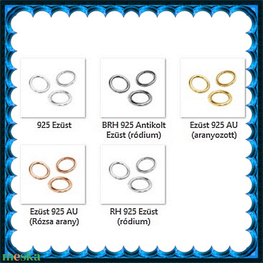 925-ös sterling ezüst ékszerkellék: karika zárt ESZK Z 4 x 0,5mm 4db/csomag - gyöngy, ékszerkellék - egyéb alkatrész - Meska.hu 925-ös sterling ezüst ékszerkellék: karika zárt ESZK Z 4 x 0,5mm 4db/csomag - gyöngy, ékszerkellék - egyéb alkatrész - Meska.hu