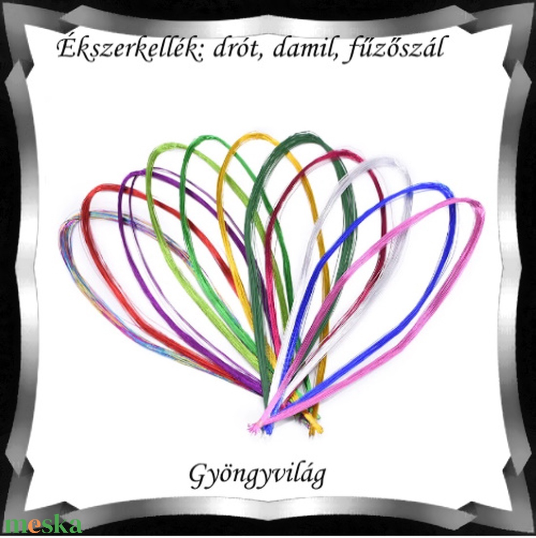 Ékszerkellék: drót, damil, fűzőszál FSZ05 0,45-ös - gyöngy, ékszerkellék - egyéb alkatrész - Meska.hu Ékszerkellék: drót, damil, fűzőszál FSZ05 0,45-ös - gyöngy, ékszerkellék - egyéb alkatrész - Meska.hu