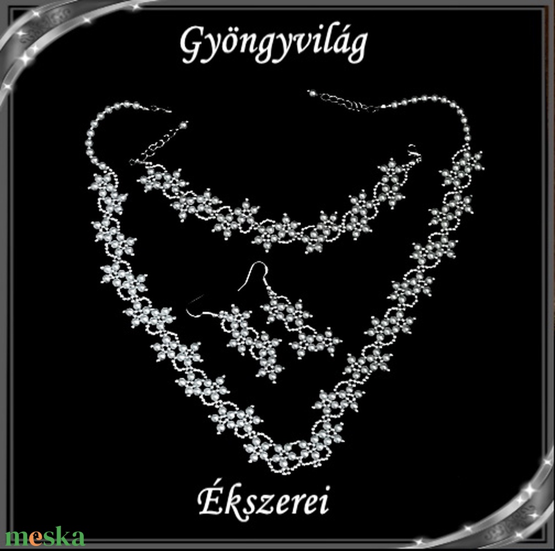 Esküvői, menyasszonyi, alkalmi ékszer szett, SSZEB-GY01 fehér - esküvő - ékszer - ékszerszett - Meska.hu Esküvői, menyasszonyi, alkalmi ékszer szett, SSZEB-GY01 fehér - esküvő - ékszer - ékszerszett - Meska.hu