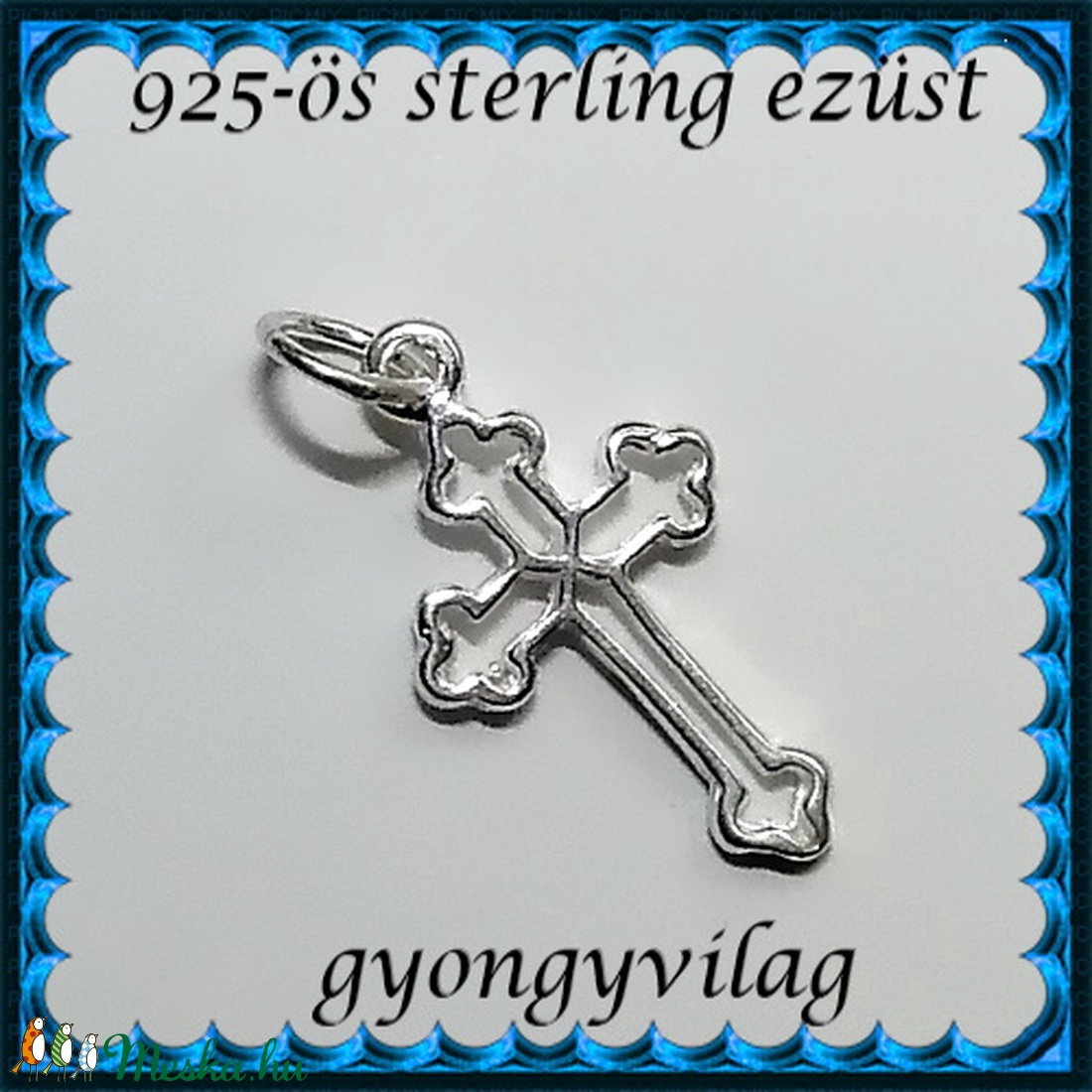 925-ös sterling ezüst medál EM-01 - ékszer - nyaklánc - medál - Meska.hu 925-ös sterling ezüst medál EM-01 - ékszer - nyaklánc - medál - Meska.hu