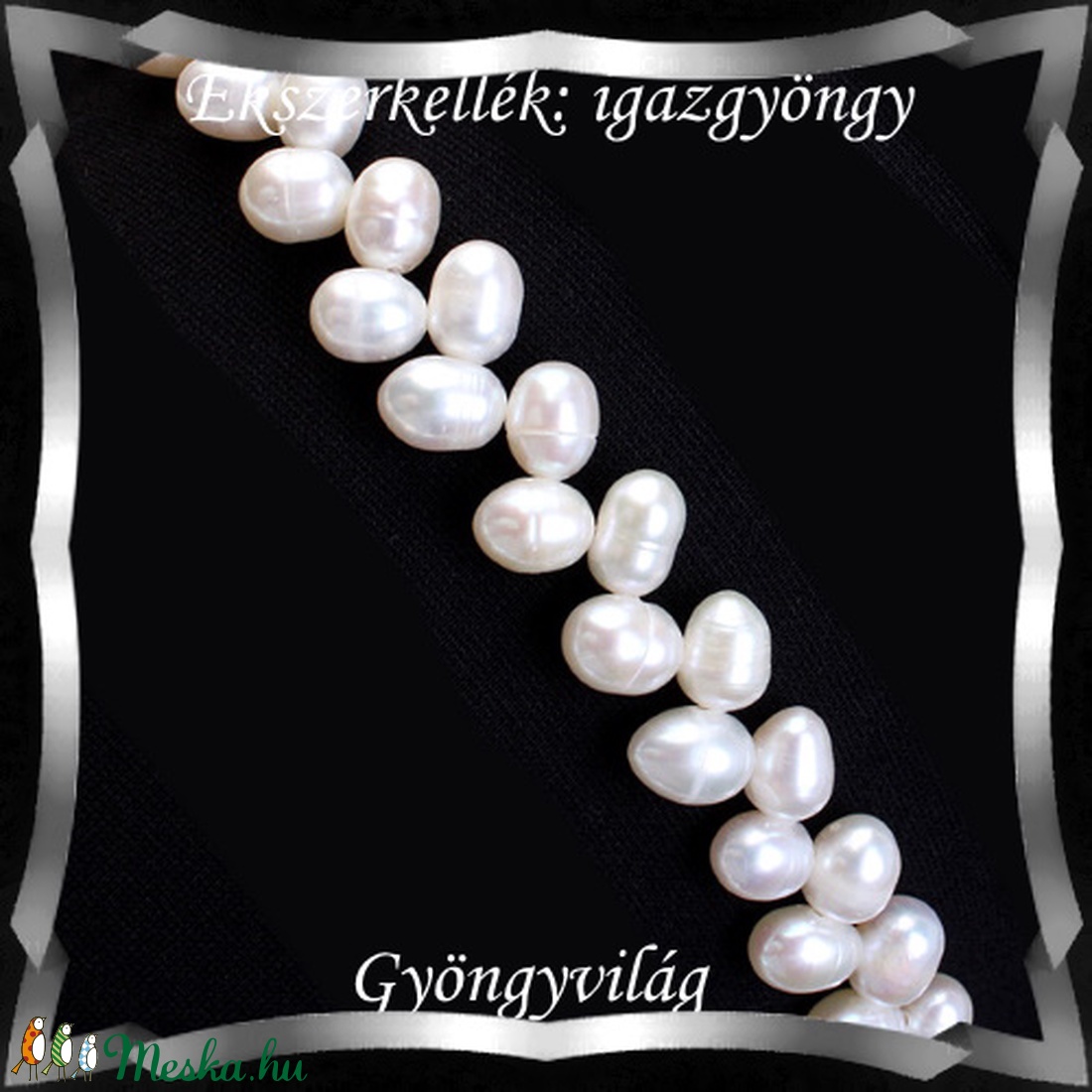 Ékszerkellék: igazgyöngy fűzér GYI-84 5-7mm fehér - gyöngy, ékszerkellék - igazgyöngy - Meska.hu Ékszerkellék: igazgyöngy fűzér GYI-84 5-7mm fehér - gyöngy, ékszerkellék - igazgyöngy - Meska.hu