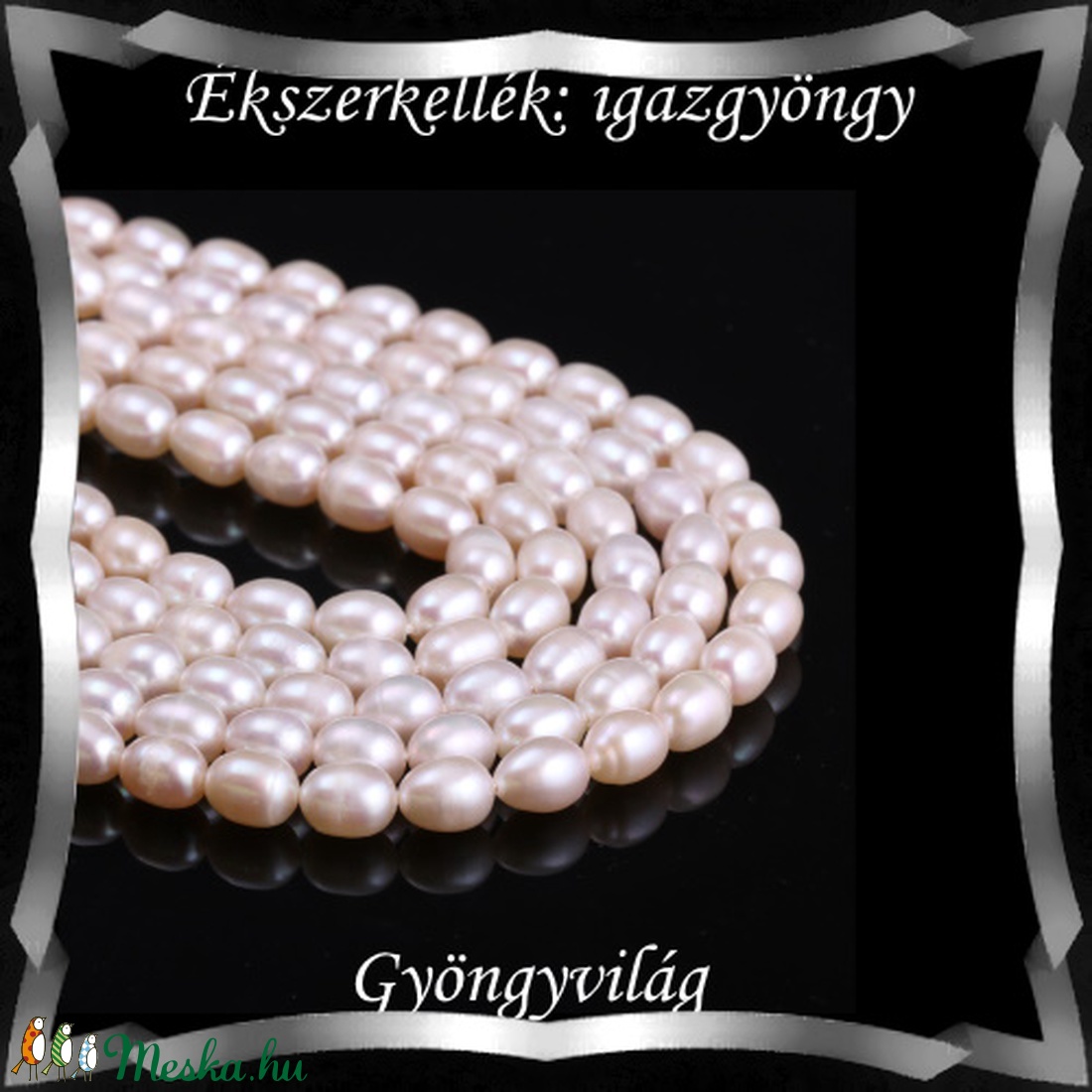 Gyöngyök: igazgyöngy/fűzér GYI-89 8x5mm fehér - kellékek & szerszámok - gyöngyfűzés kellékek - igazgyöngy - Meska.hu Gyöngyök: igazgyöngy/fűzér GYI-89 8x5mm fehér - kellékek & szerszámok - gyöngyfűzés kellékek - igazgyöngy - Meska.hu
