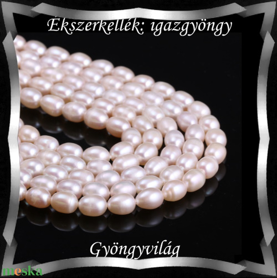 Gyöngyök: igazgyöngy/fűzér GYI-89 9,5x7mm fehér - kellékek & szerszámok - gyöngyfűzés kellékek - igazgyöngy - Meska.hu Gyöngyök: igazgyöngy/fűzér GYI-89 9,5x7mm fehér - kellékek & szerszámok - gyöngyfűzés kellékek - igazgyöngy - Meska.hu