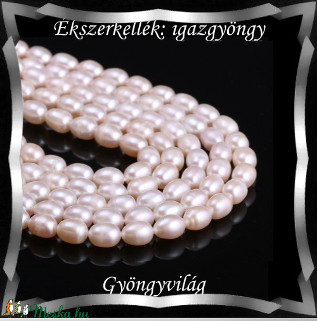 Gyöngyök: igazgyöngy/fűzér GYI-89 8,5x6mm fehér - kellékek & szerszámok - gyöngyfűzés kellékek - igazgyöngy - Meska.hu Gyöngyök: igazgyöngy/fűzér GYI-89 8,5x6mm fehér - kellékek & szerszámok - gyöngyfűzés kellékek - igazgyöngy - Meska.hu