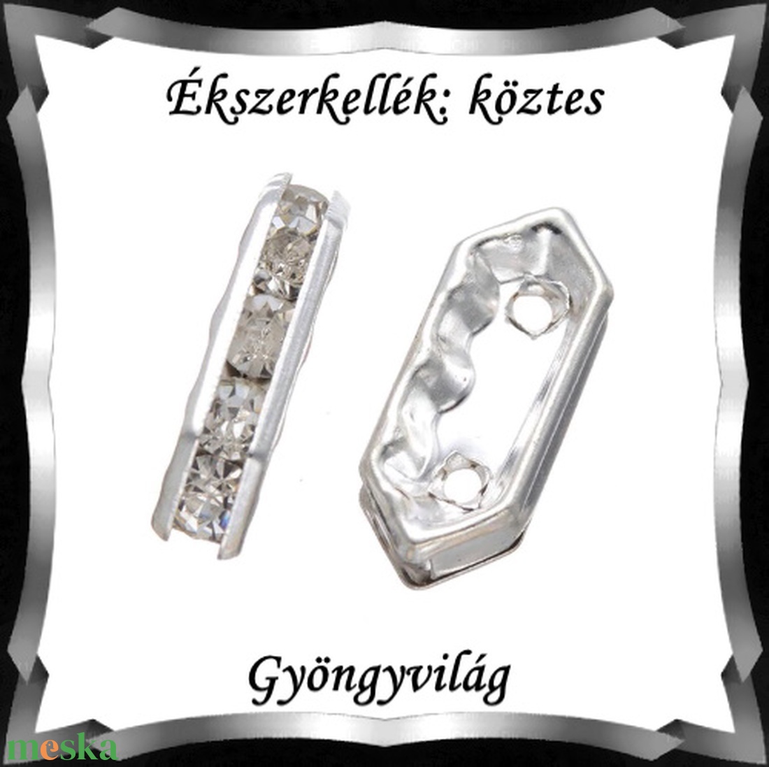 Ékszerkellék: köztes / díszítőelem / gyöngy BKÖ 2S 11e 5db - kellékek & szerszámok - gyöngyfűzés kellékek - fém köztesek - Meska.hu Ékszerkellék: köztes / díszítőelem / gyöngy BKÖ 2S 11e 5db - kellékek & szerszámok - gyöngyfűzés kellékek - fém köztesek - Meska.hu